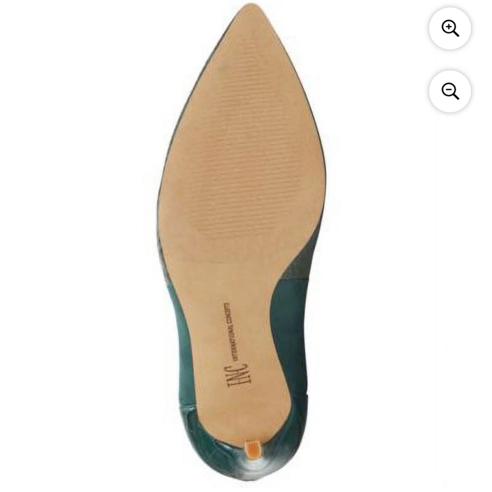 Inc Green Snake Print Translucent Panels Pumps Sh… - image 3